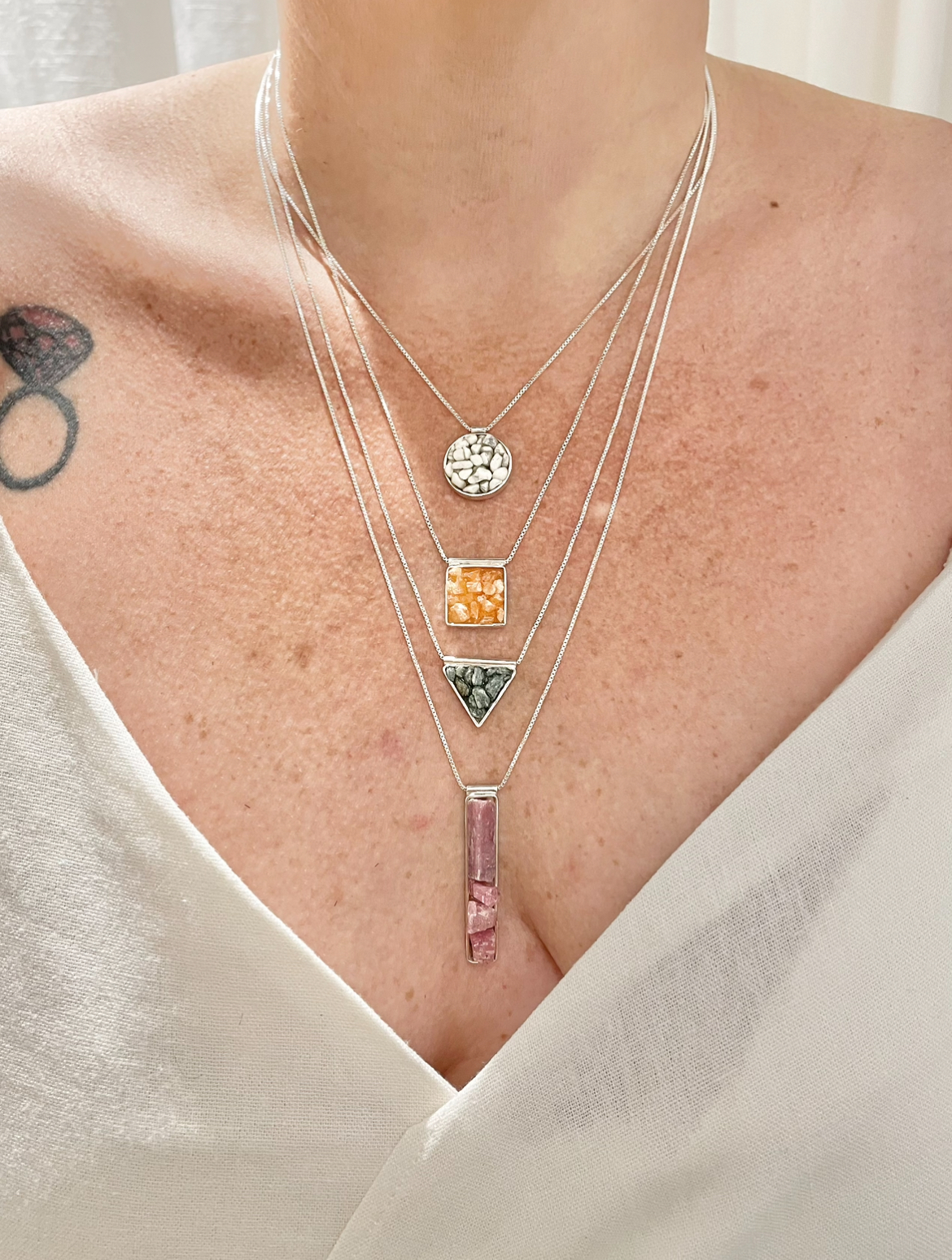 Colar Fragmentos Calcita - Imagem 2